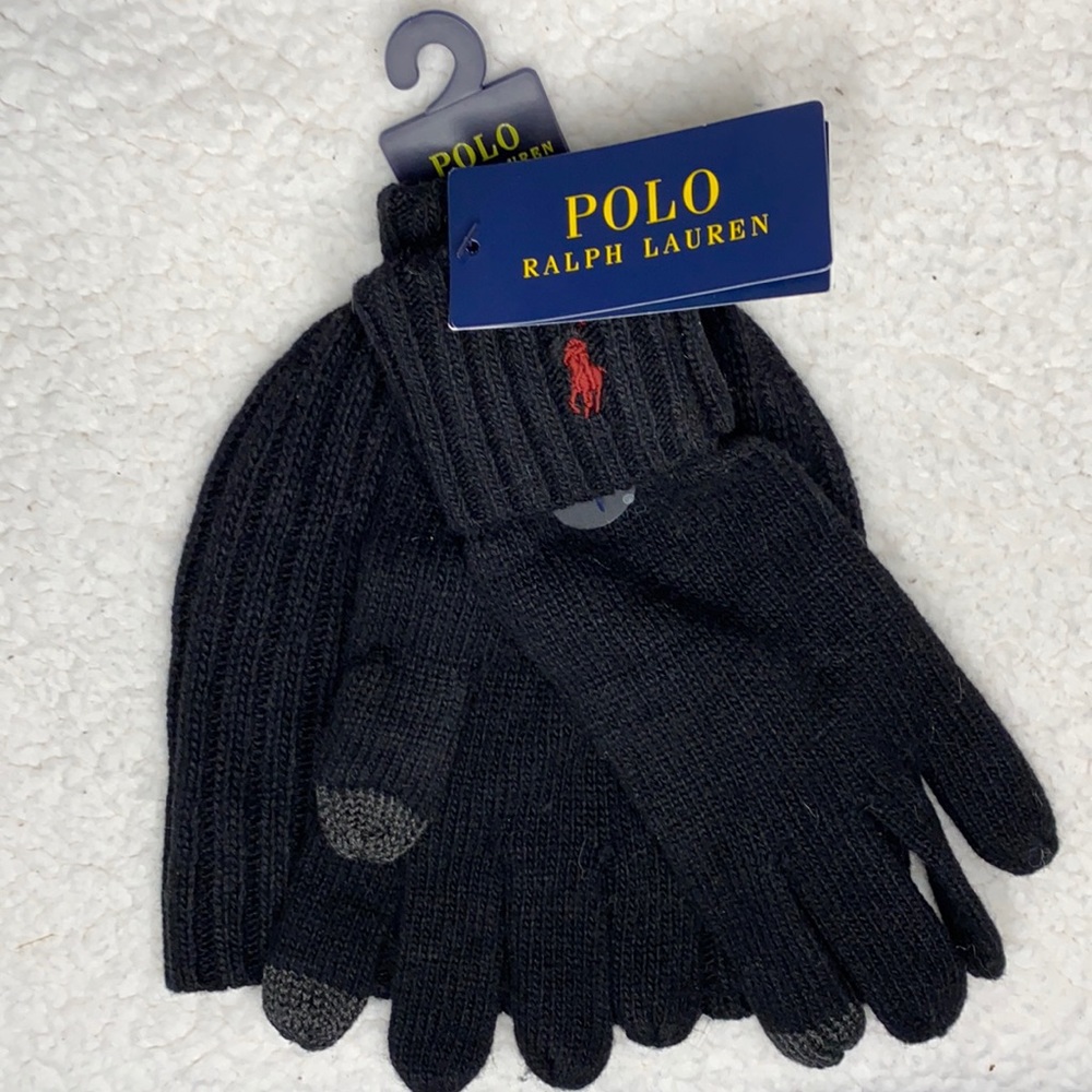 Men’s Polo Ralph Lauren hat and gloves set